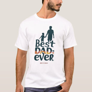Bester Vater je eigene Namen für Kinder T-Shirt