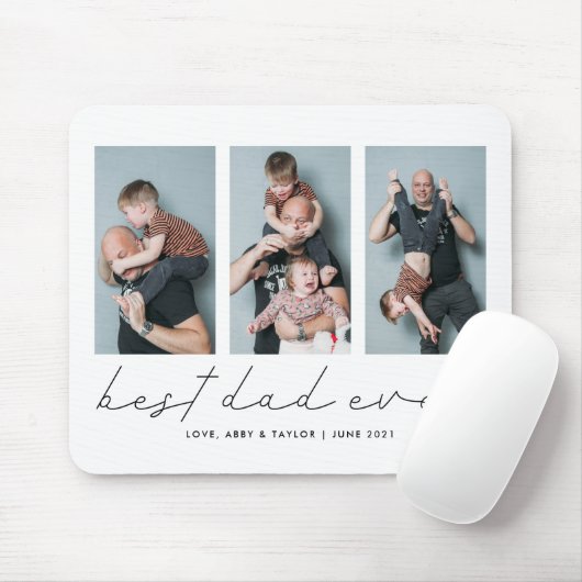 Bester Vater je Einfache FotoCollage Mousepad (Mit Mouse)