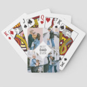 Bester Vater je Einfache FotoCollage Spielkarten (Rückseite)