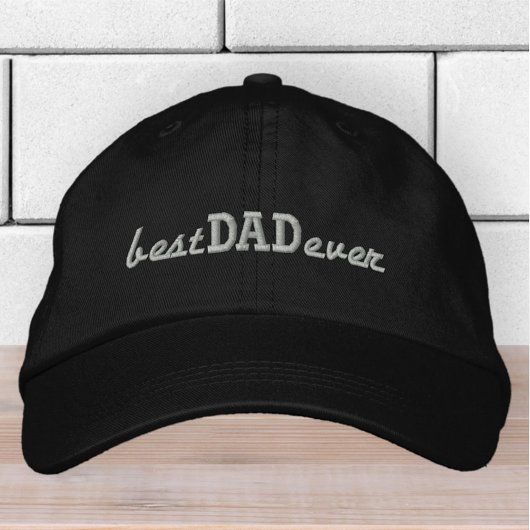 Bester Vater je Einfache moderne Typografie Bestickte Baseballkappe