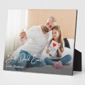 Bester Vater je einfaches benutzerdefiniertes Foto Fotoplatte (Seite)