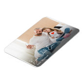 Bester Vater je einfaches benutzerdefiniertes Foto Magnet (Linke Seite)