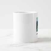 Bester Vater je einfaches Script Foto Geschenk Jumbo-Tasse (Vorderseite)