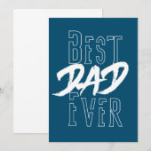 Bester Vater je Einladung (Vorne/Hinten)