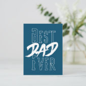 Bester Vater je Einladung Postkarte (Stehend Vorderseite)