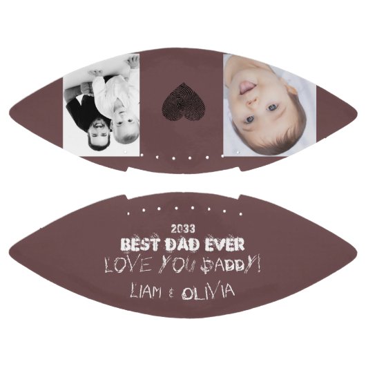 Bester Vater je einzigartige Fun-FotoCollage Football (Paneele)