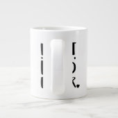 Bester Vater je einzigartiger Cooler Vatertag Jumbo-Tasse (Rückseite)