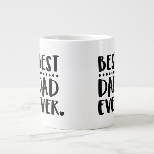 Bester Vater je einzigartiger Cooler Vatertag Jumbo-Tasse (Vorderseite)