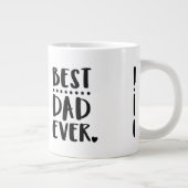 Bester Vater je einzigartiger Cooler Vatertag Jumbo-Tasse (Rechts)