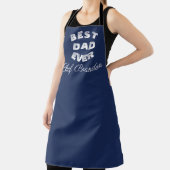 Bester Vater je Elegant Blauer Name Modernster Nam Schürze (InSitu)