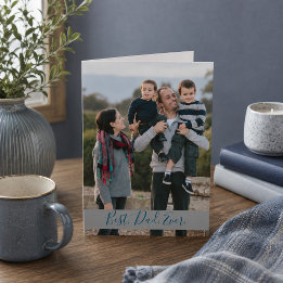 Bester Vater je Familie Foto Karte
