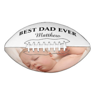 Bester Vater je Familie Foto Modernes Fußball Football