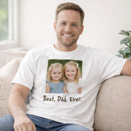 Bester Vater je Familie Foto T-Shirt