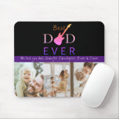 Bester Vater je Familienfoto Collage Vatertag Mousepad (Mit Mouse)