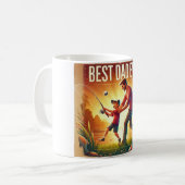 Bester Vater je Fangabenteuer Kaffeetasse (Vorderseite Links)