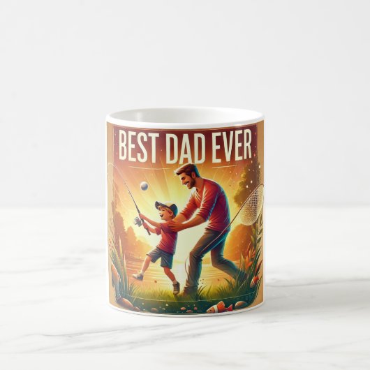 Bester Vater je Fangabenteuer Kaffeetasse (Mittel)