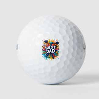 Bester Vater je - Farbenfrohe Tools - Design für V Golfball
