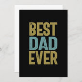 Bester Vater je | Father Gift Dankeskarte (Vorne/Hinten)