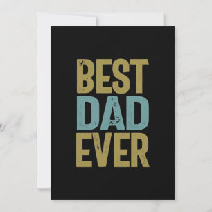 Bester Vater je   Father Gift Dankeskarte
