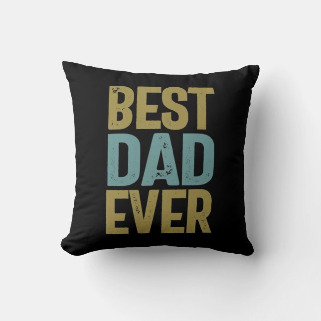 Bester Vater je | Father Gift Kissen (Vorderseite)