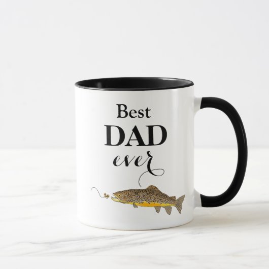 Bester Vater je Father's Day Foreut Fishing Tasse (Rechts)