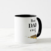 Bester Vater je Father's Day Foreut Fishing Tasse (VorderseiteRechts)