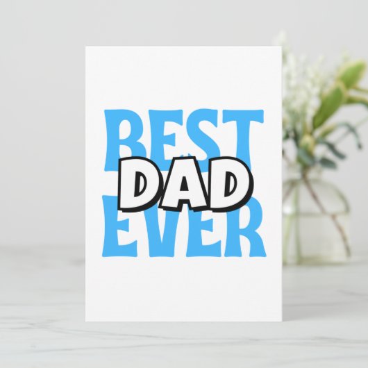 Bester Vater je Feiertagskarte (Stehend Vorderseite)