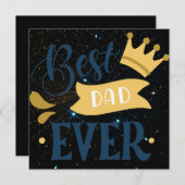 Bester Vater je Feiertagskarte (Vorne/Hinten)