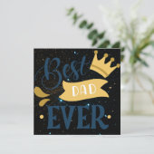 Bester Vater je Feiertagskarte (Stehend Vorderseite)