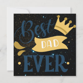 Bester Vater je Feiertagskarte