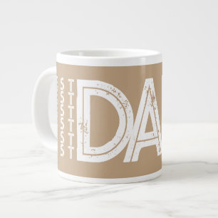 Bester Vater je Fett Typografie Jumbo-Tasse