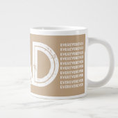 Bester Vater je Fett Typografie Jumbo-Tasse (Rechts)