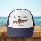 Bester Vater je! Fisch Fischer Flyfish Truck Truckerkappe