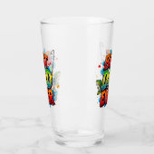 Bester Vater je Fisch Graffiti Glas (Links)