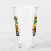 Bester Vater je Fisch Graffiti Glas (Links)