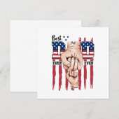 Bester Vater je - Fist Bump USA Flag - 1 Kind (Vorne/Hinten)