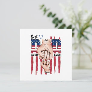 Bester Vater je - Fist Bump USA Flag - 1 Kind