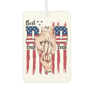 Bester Vater je - Fist Bump USA Flag - 1 Kind Autolufterfrischer