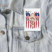 Bester Vater je - Fist Bump USA Flag - 1 Kind Button (Insitu)