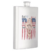 Bester Vater je - Fist Bump USA Flag - 1 Kind Flachmann (Rechts)