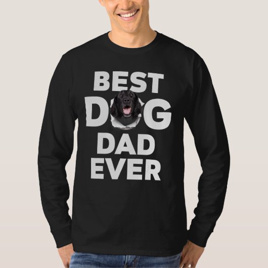 Bester Vater je flach beschichteter Retriever T-Shirt (Vorderseite)