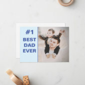 Bester Vater je Flachbildschirm Mitteilungskarte (Vorderseite/Rückseite Beispiel)