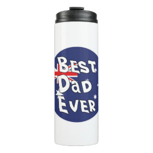Bester Vater je Flagge Australiens Thermosbecher