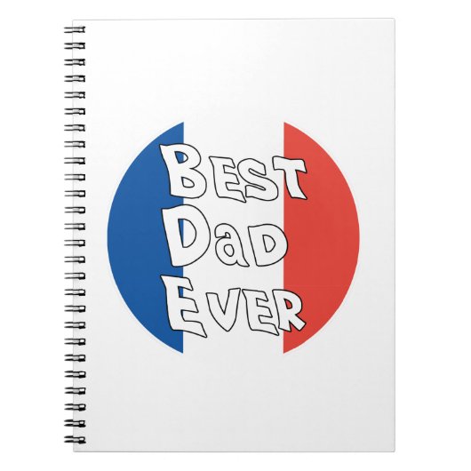 Bester Vater je Flagge Notizblock (Vorderseite)