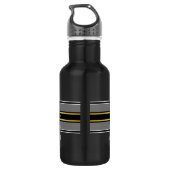 Bester VATER je FOOTBALL Sport Edelstahlflasche (Rückseite)