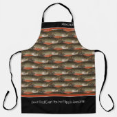 Bester Vater je Forelle Schwarz-weiße Rostfische M Schürze (Vorderseite)