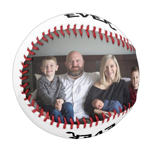 Bester Vater je Foto Baseball (Vorderseite Links)