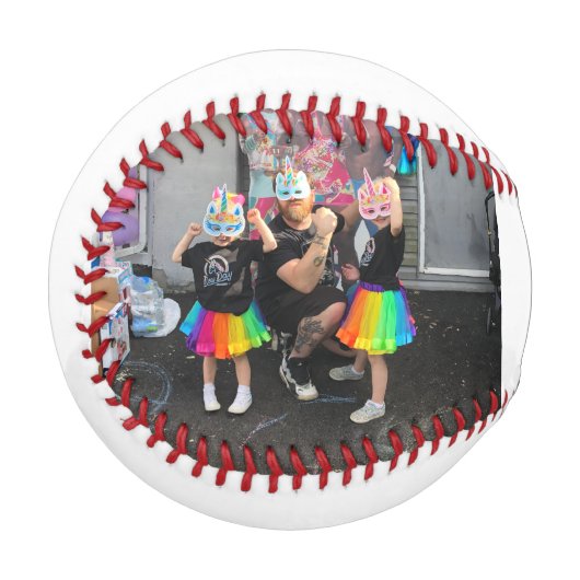 Bester Vater je Foto Baseball (Vorderseite Links)