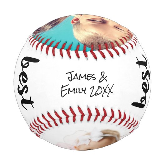 Bester Vater je Foto Baseball (Rückseite)