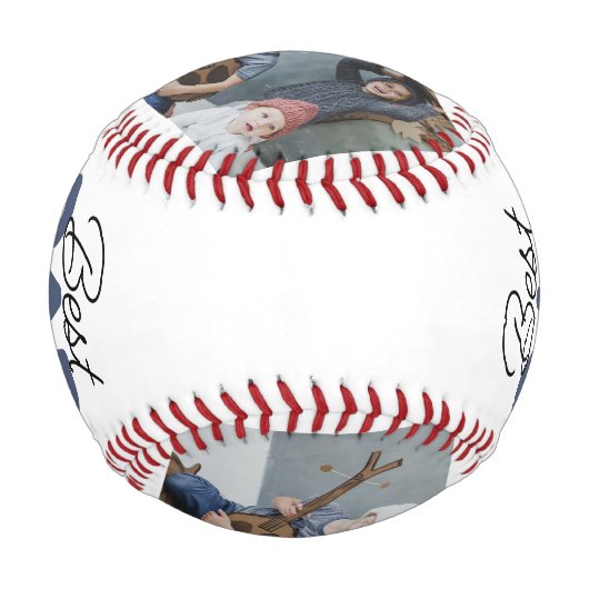 Bester Vater je Foto Baseball (Rückseite)